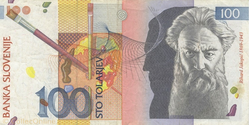 billet europe slovenie 100 tolars