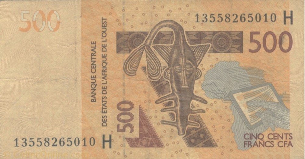 500 francs CFA Niger billets afrique 500 francs cfa niger