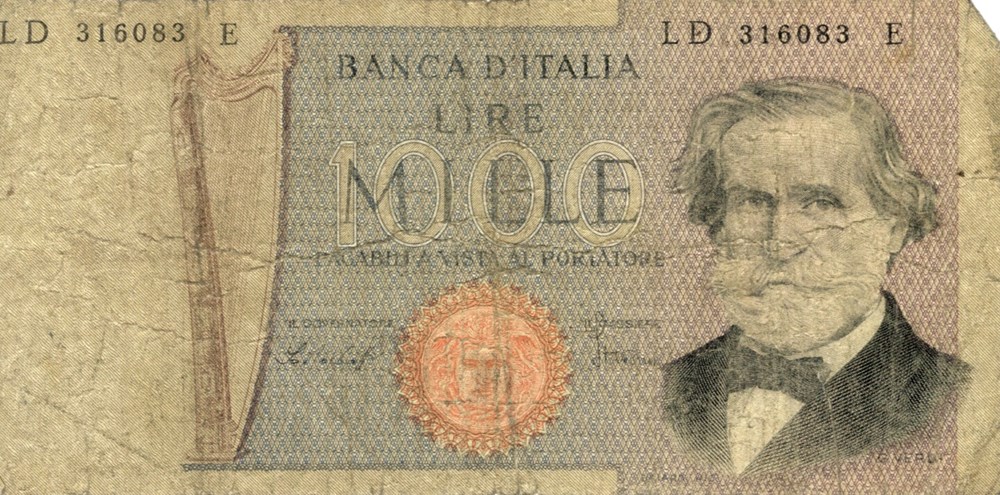 1.000 lires billets europe italie 1 000 lires