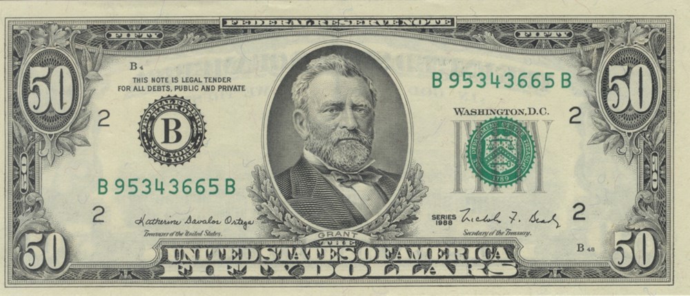 50 dollars billets amerique du nord etats unis 50 dollars