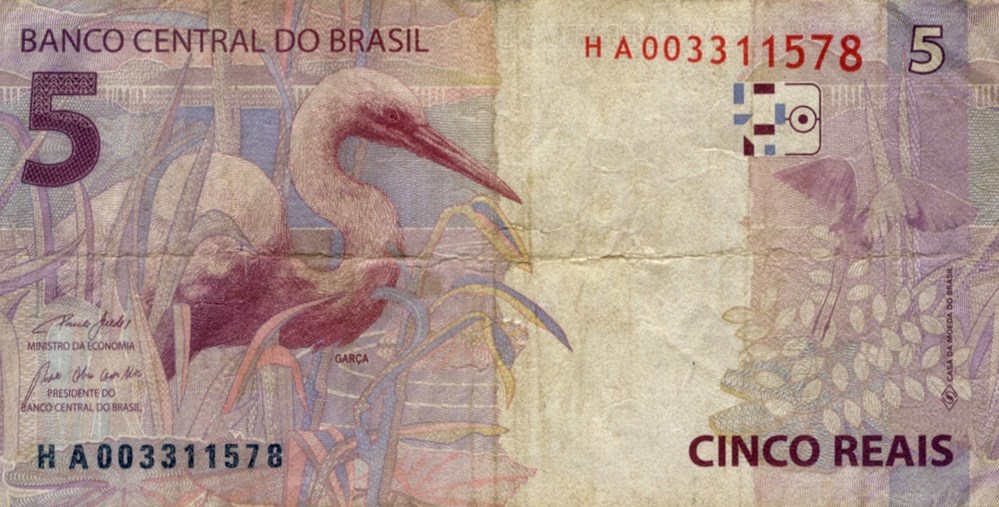 5 reais billets amerique du sud bresil 5 reais