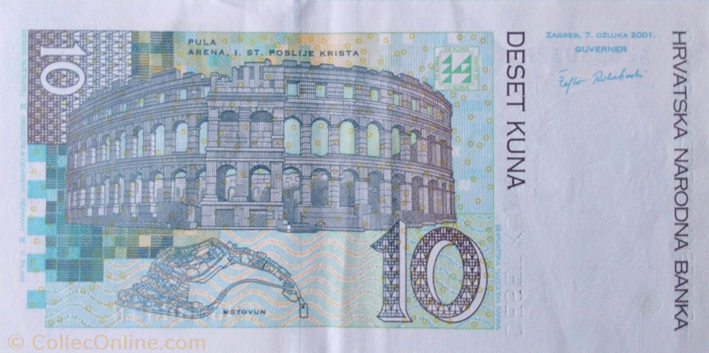 10 kuna billet europe croatie 10 kuna