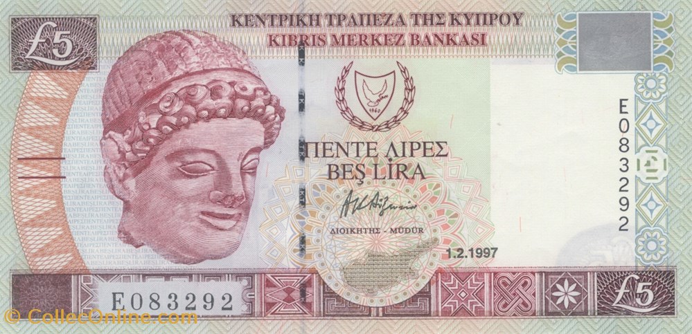 5 livres billets europe chypre 5 livres