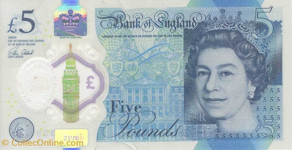 5 livres billets europe royaume uni 5 livres