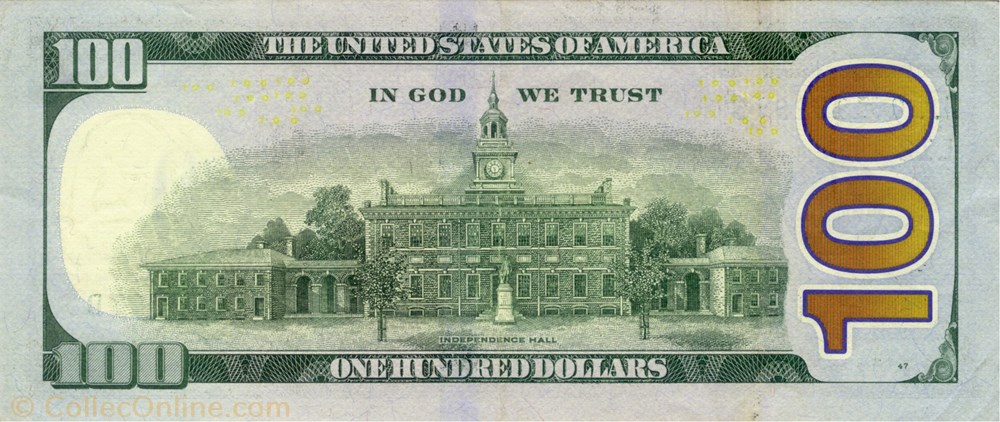 100 dollars billets amerique du nord etats unis 100 dollars