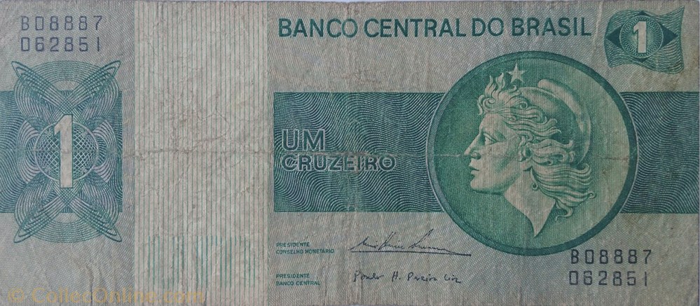 1 cruzeiro billet amerique du sud bresil 1 cruzeiro