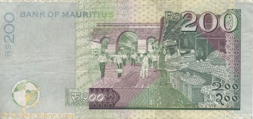 200 roupies billets afrique maurice 200 roupies