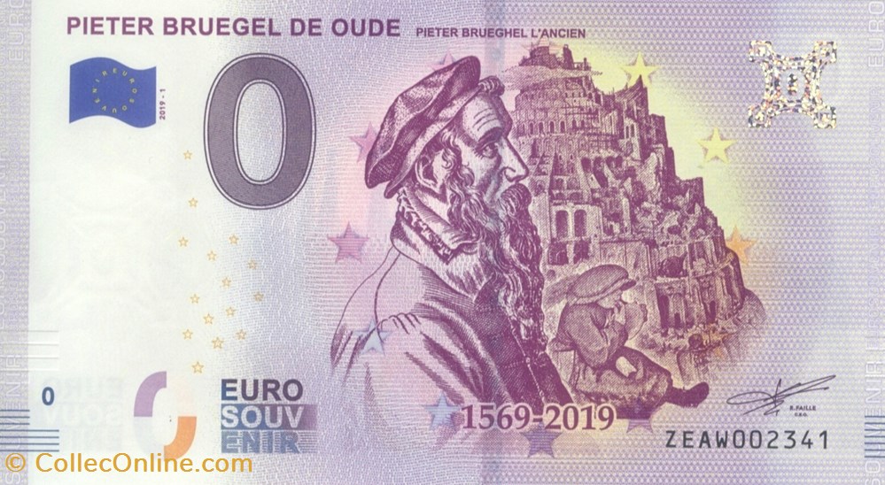 billet belgique 0 euro souvenir