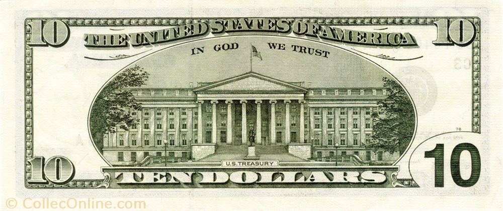billets amerique du nord etats unis 10 dollars