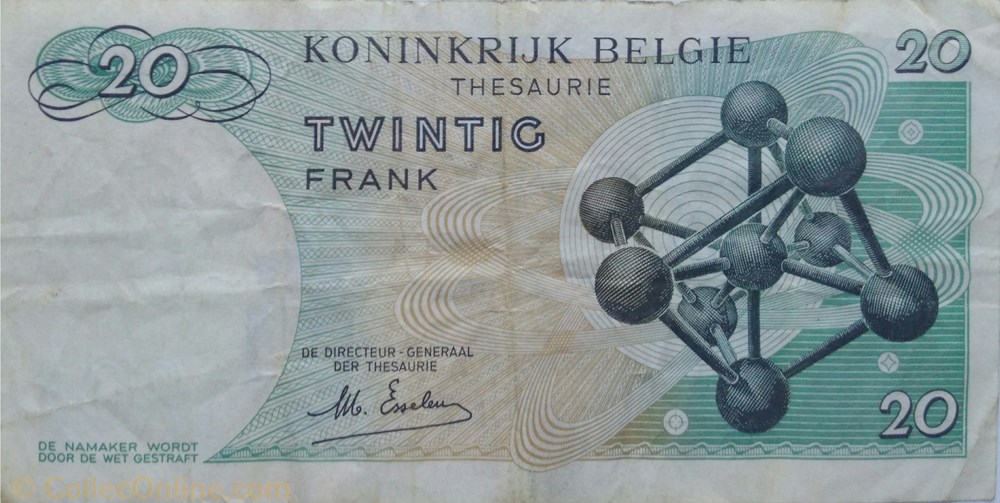 20 francs billets europe belgique 20 francs