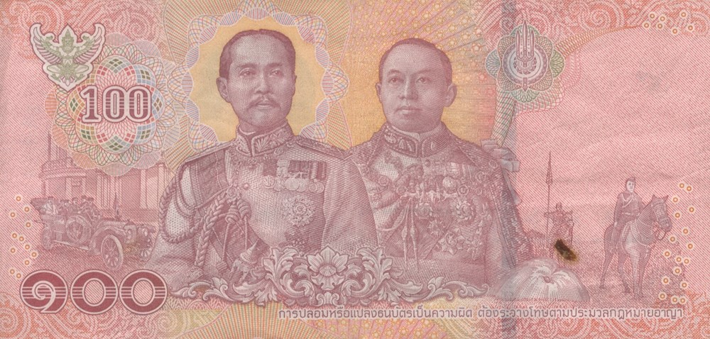 billets asie thailande 100 bahts