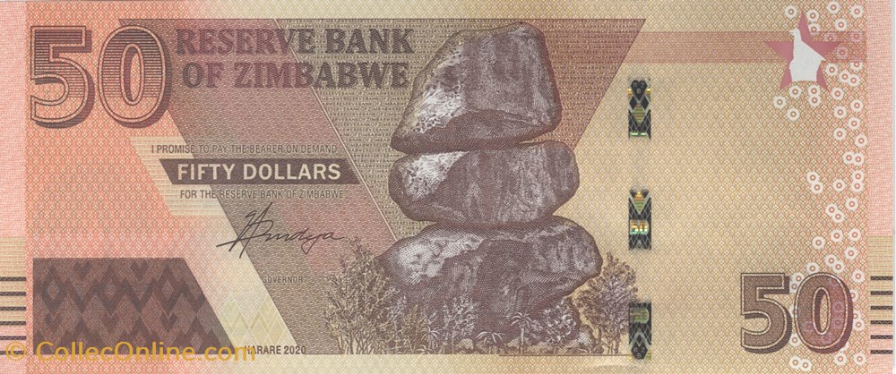50 dollars billets afrique zimbabwe 50 dollars