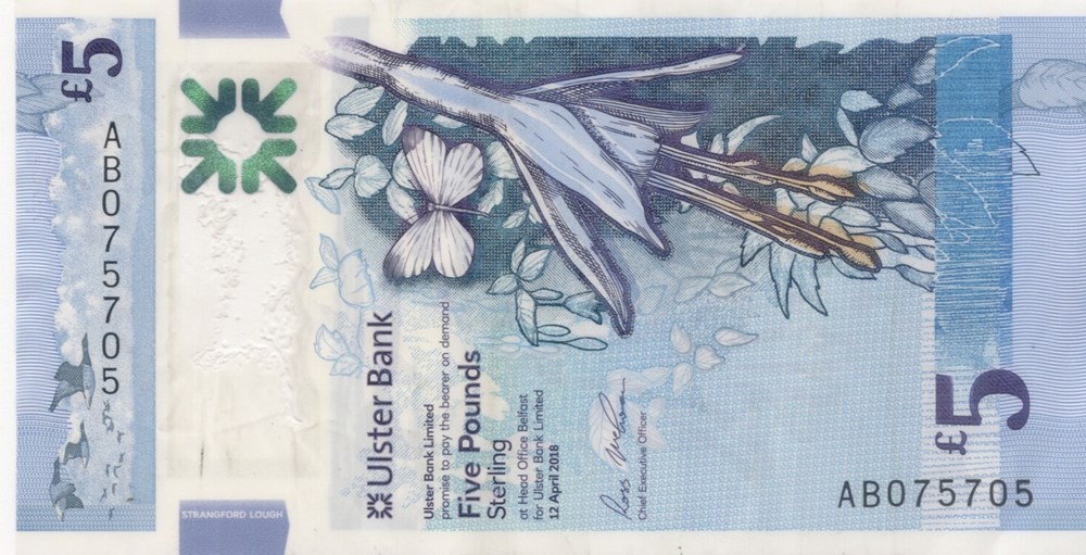 5 livres billets europe irlande du nord 5 livres