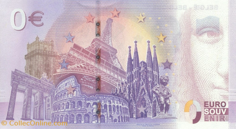 billet belgique 0 euro souvenir
