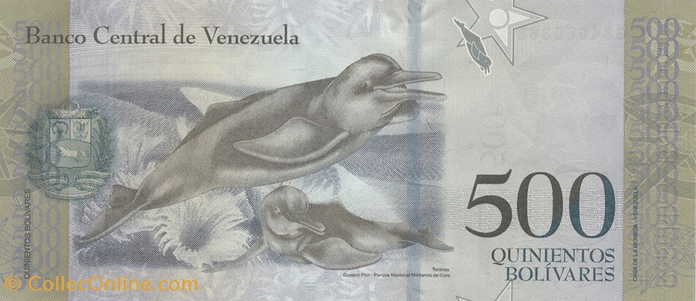 billets amerique du sud venezuela 500 bolivars