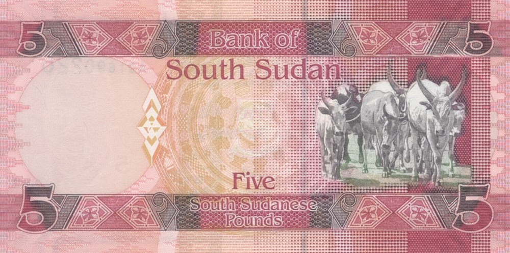 5 livres billets afrique soudan du sud 5 livres