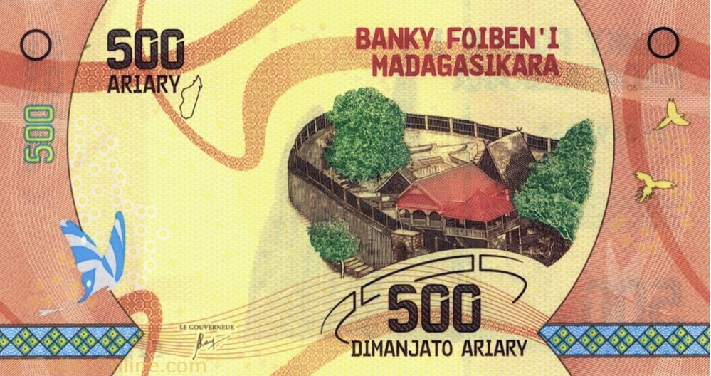 500 ariary billets afrique madagascar 500 ariary