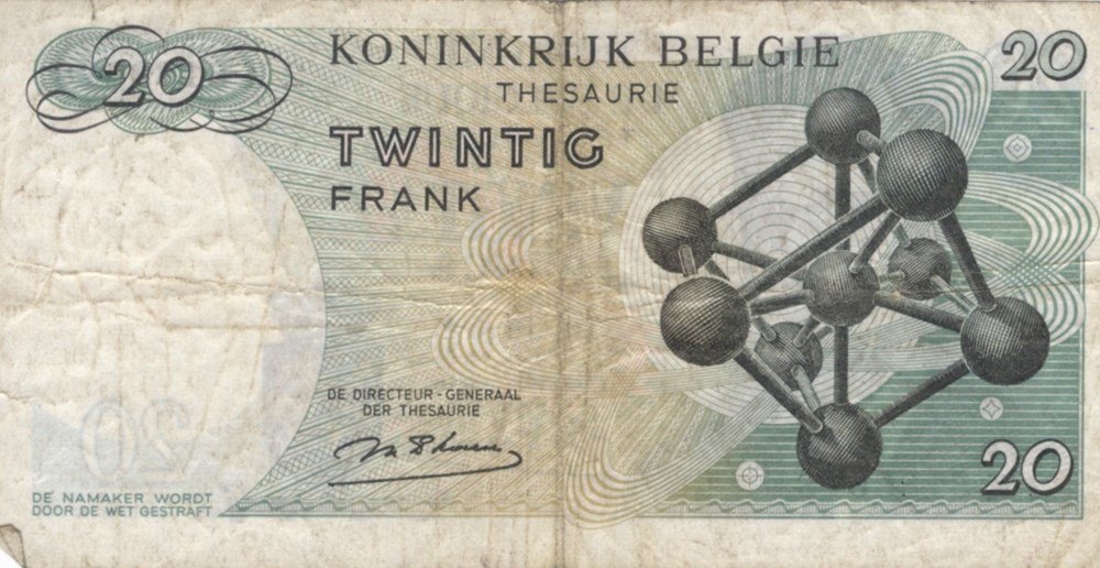 20 francs billets europe belgique 20 francs