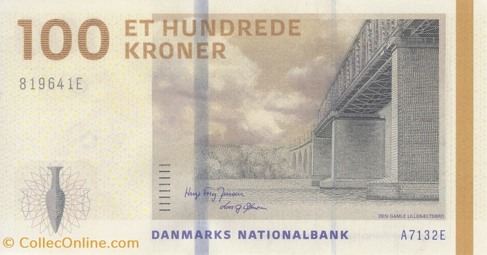 billets europe danemark 100 couronnes