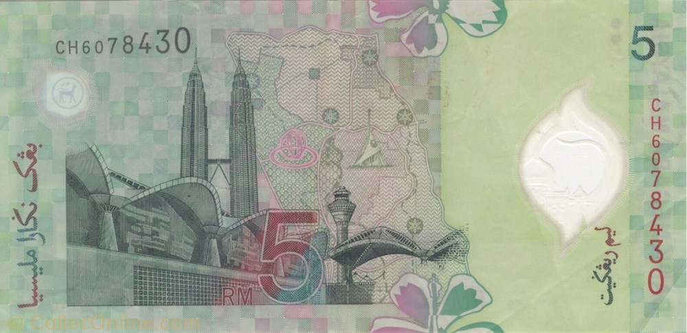 billet asie malaisie 5 ringgit