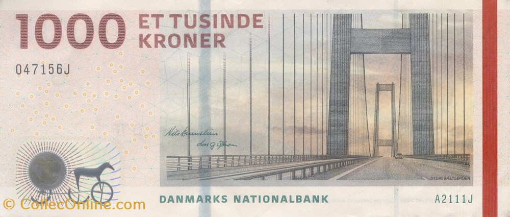 billets europe danemark 1 000 couronnes