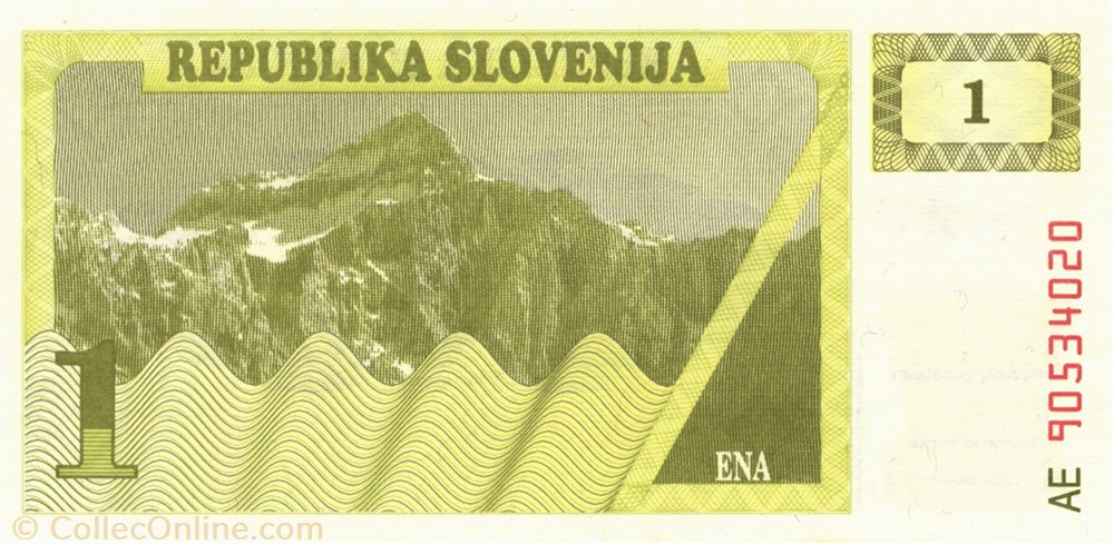 1 tolar billet europe slovenie 1 tolar