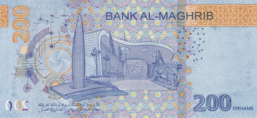 billets afrique maroc 200 dirhams