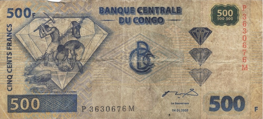 billet afrique republique democratique du congo 500 francs