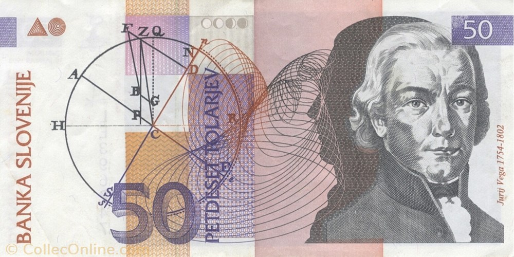 billet europe slovenie 50 tolars