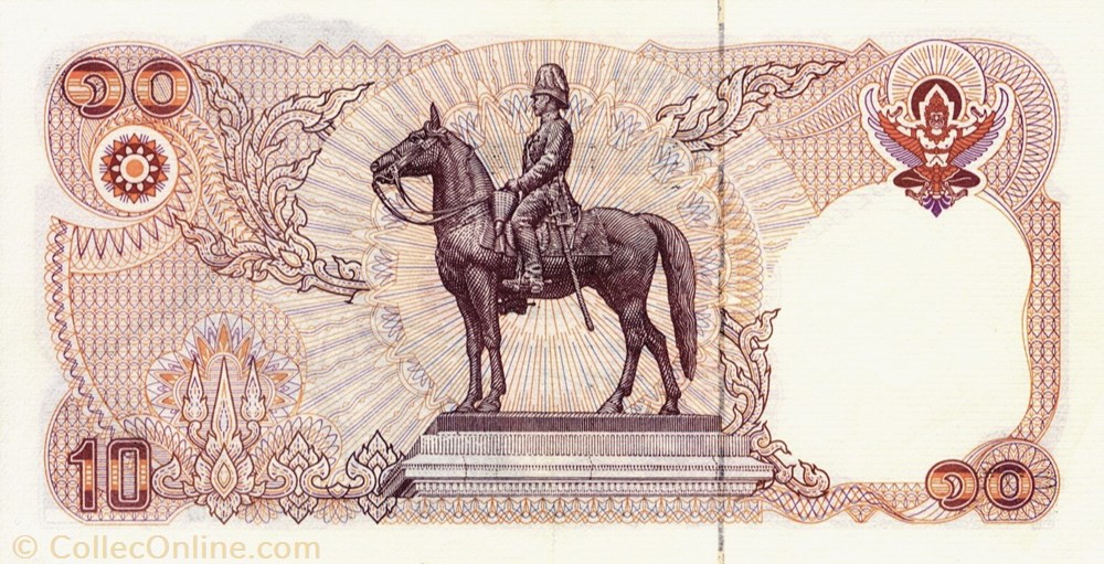 10 bahts billets asie thailande 10 bahts