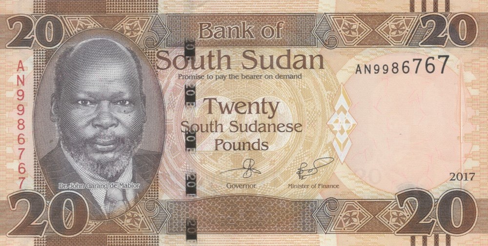 20 livres billets afrique soudan du sud 20 livres