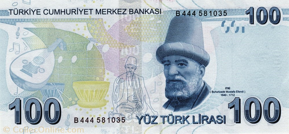 100 livres billets asie turquie 100 livres