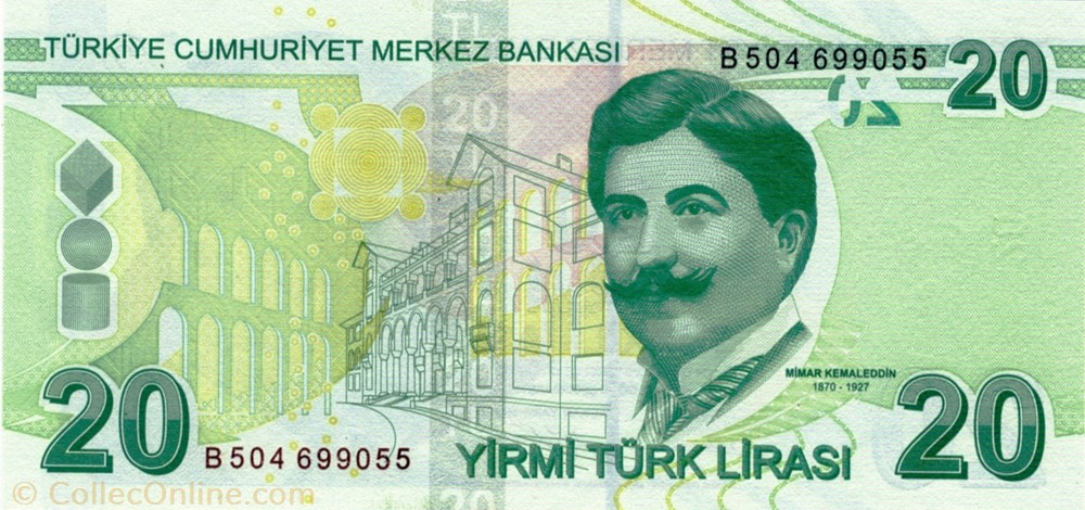 20 livres billets asie turquie 20 livres