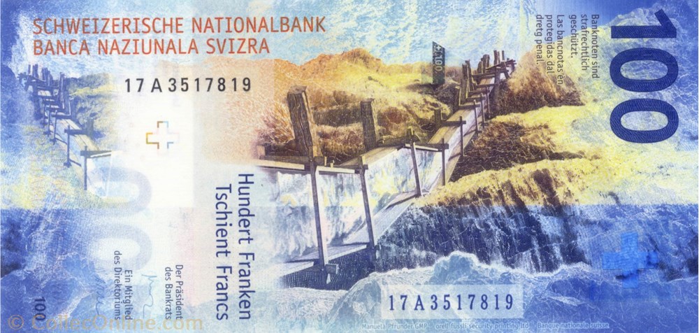 100 francs billets europe suisse 100 francs