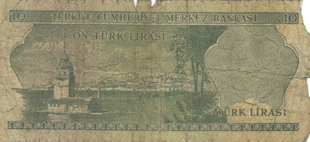 billets asie turquie 10 livres