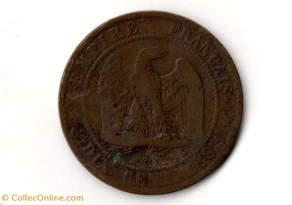 10 centimes Napoléon III, tête laurée monnaie france moderne 10 centimes napoleon iii tete lauree