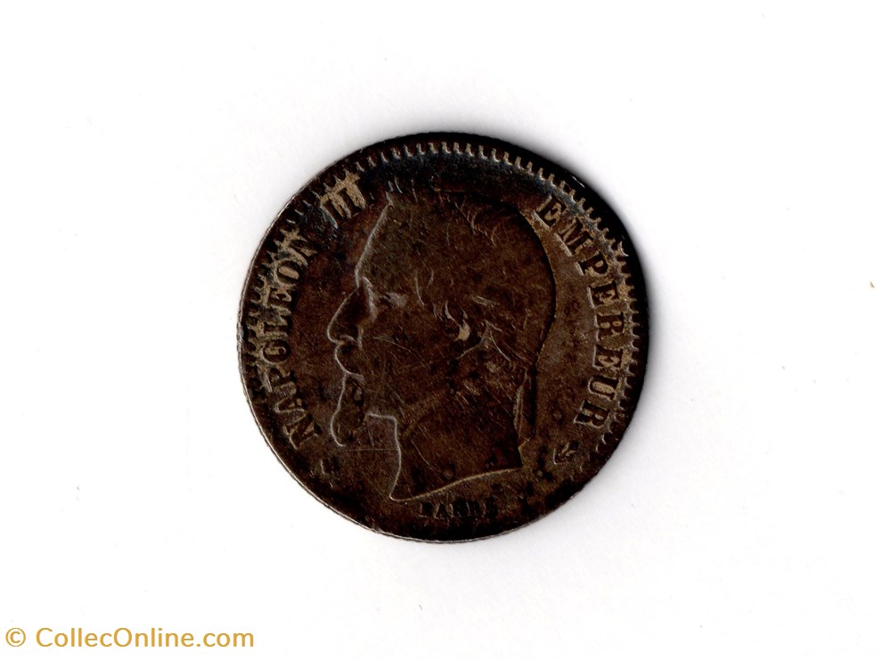 50 centimes Napoléon III, tête laurée monnaie france moderne 50 centimes napoleon iii tete lauree