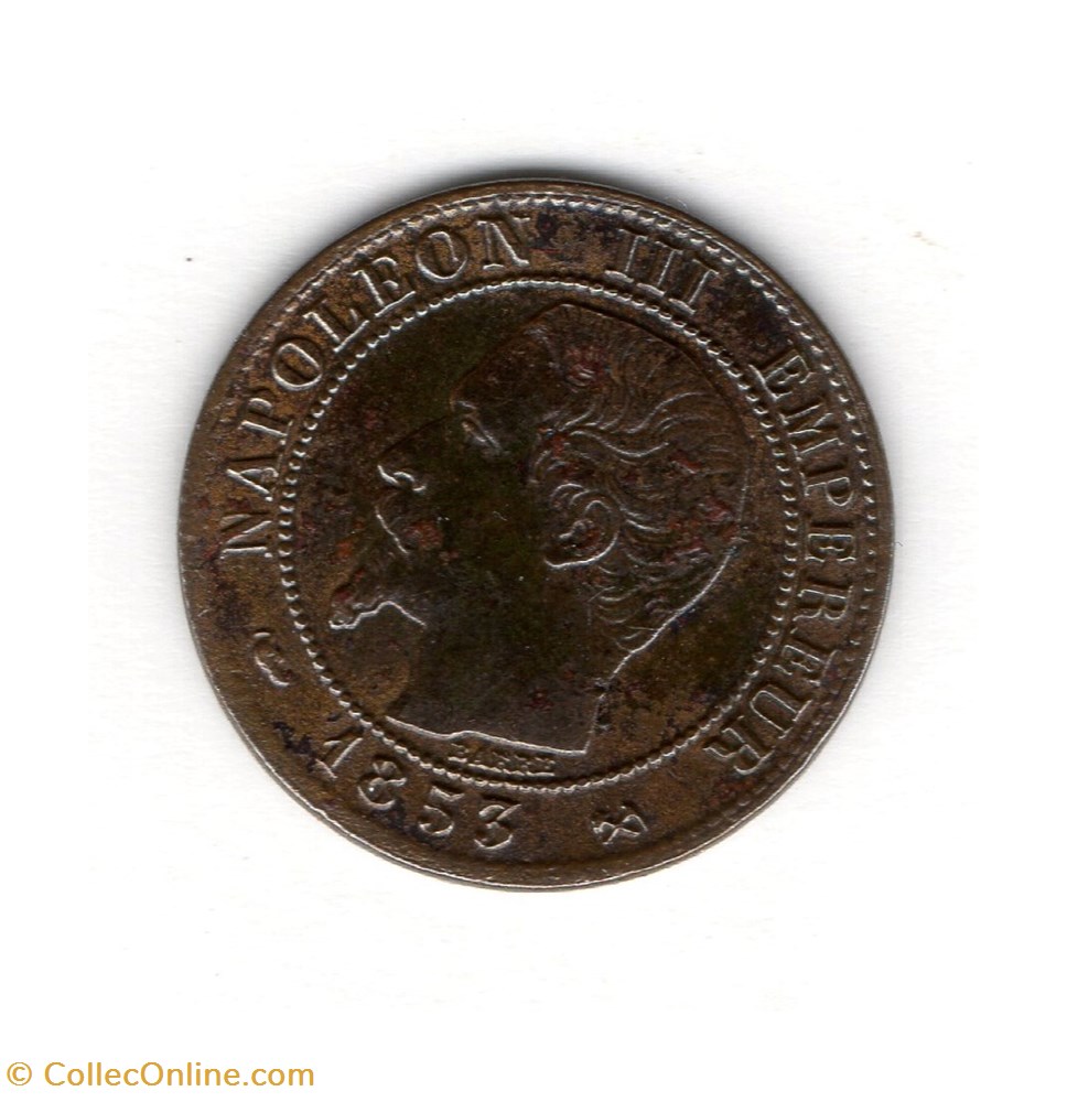 1 centime Napoléon III, tête nue monnaie france moderne 1 centime napoleon iii tete nue