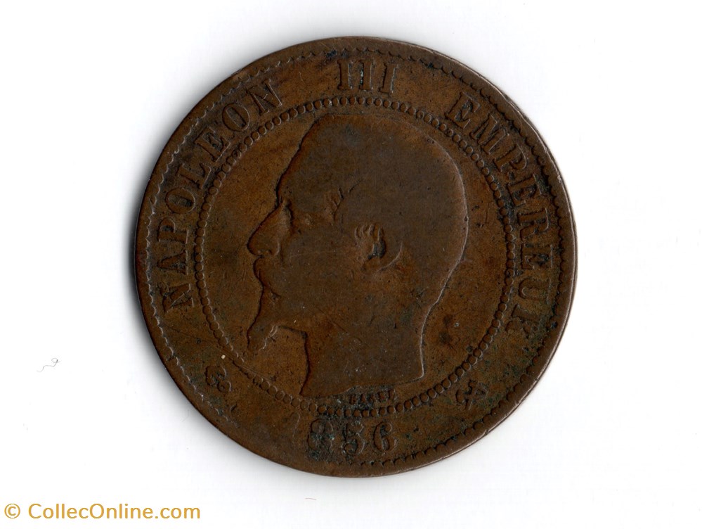 10 centimes Napoléon III, tête nue monnaie france moderne 10 centimes napoleon iii tete nue