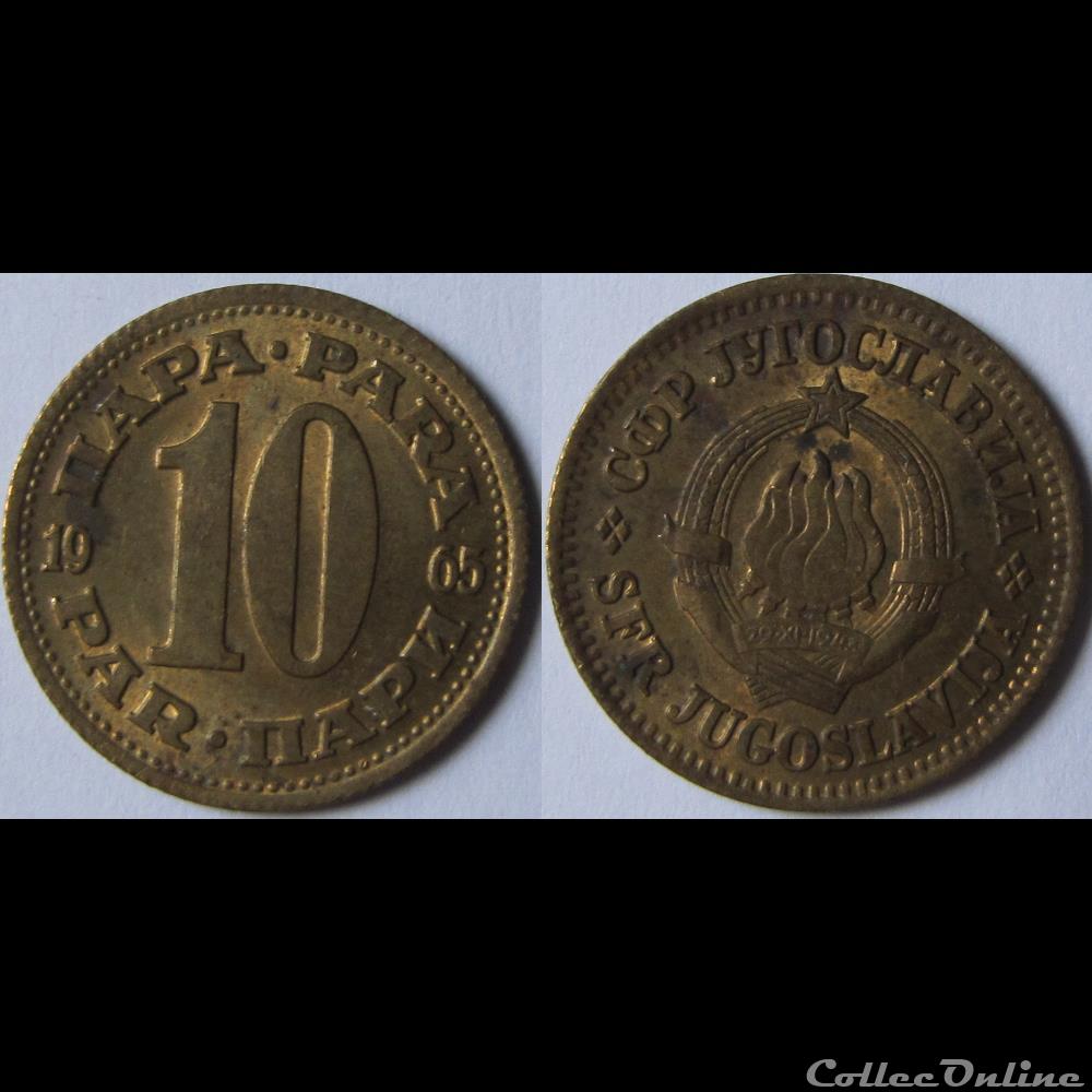 10 para 1965 monnaie monde yougoslavie 10 para 1965