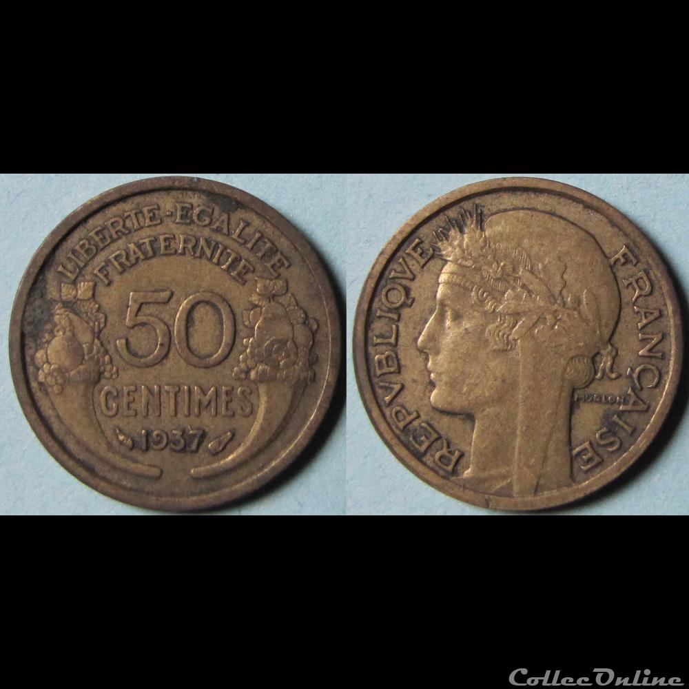 50 Morlon 1937 monnaie france moderne 50 morlon 1937