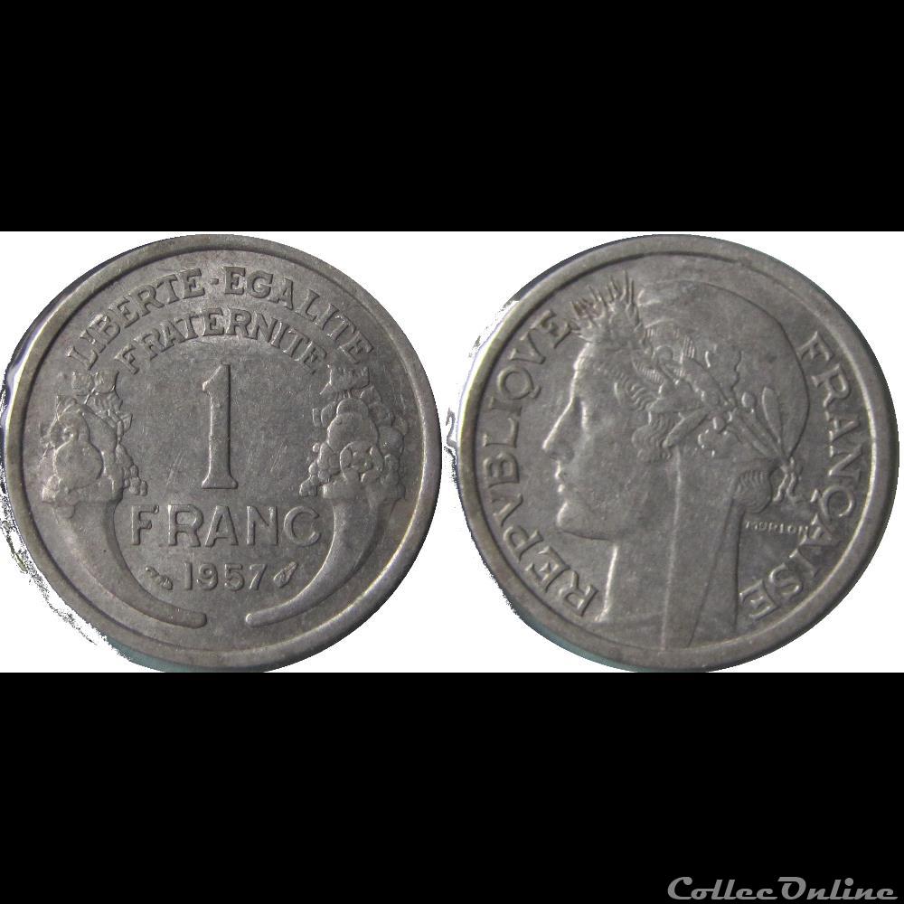 1 franc Morlon (légère) 1957 monnaie france moderne 1 franc morlon legere 1957
