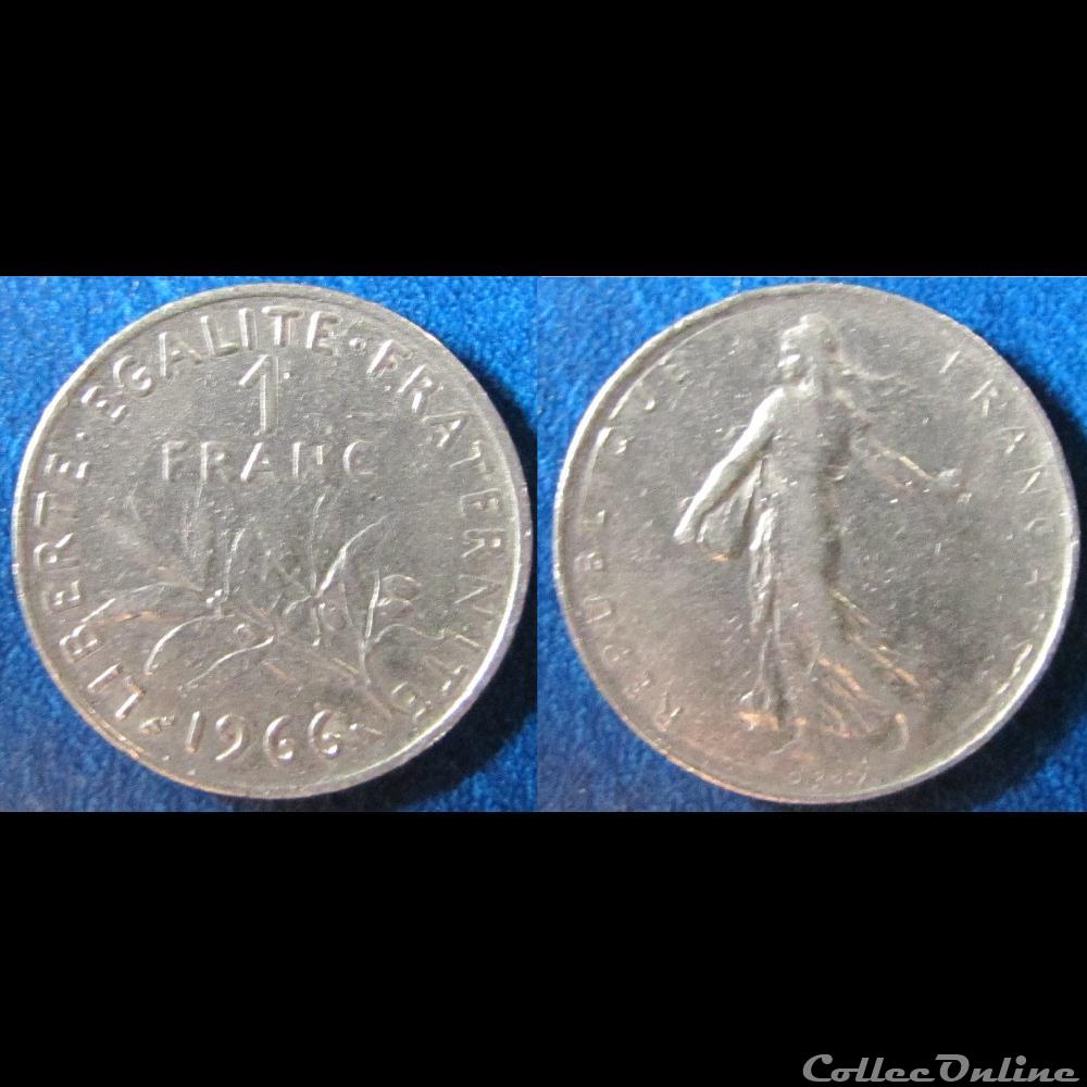 1 franc Semeuse 1966 monnaie france moderne 1 franc semeuse 1966