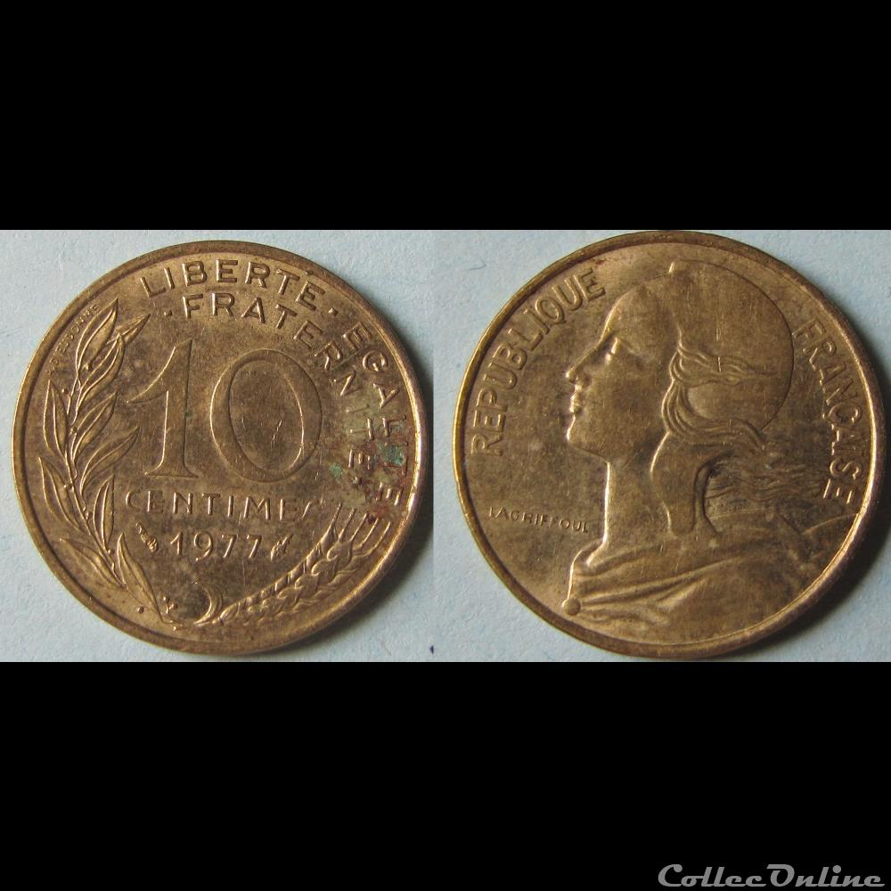 monnaie france moderne 10 centimes marianne 1977