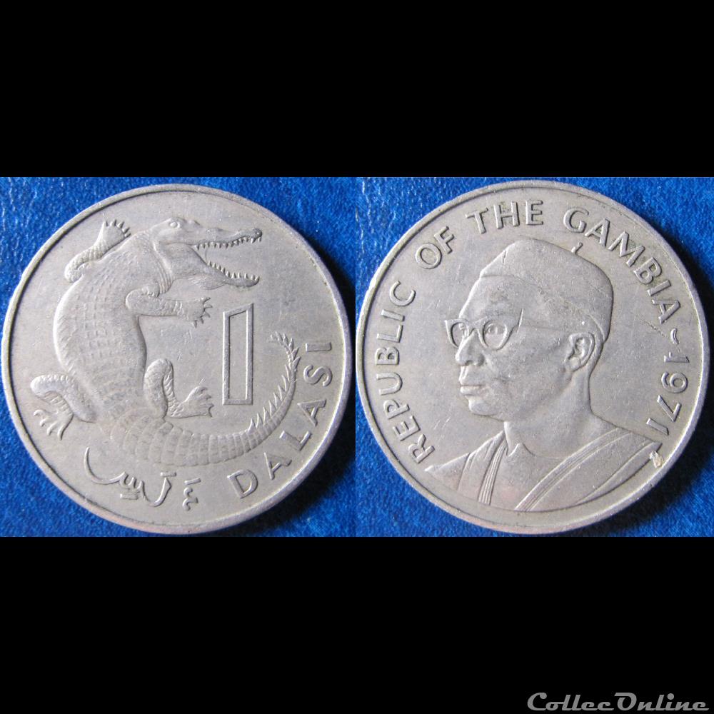 monnaie monde gambie 1 dalasi 1971