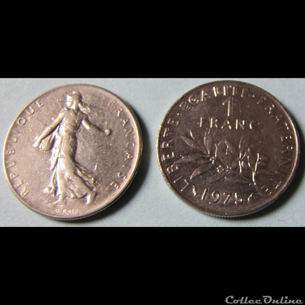 1 franc SEMEUSE 1975 monnaie france moderne 1 franc semeuse 1975