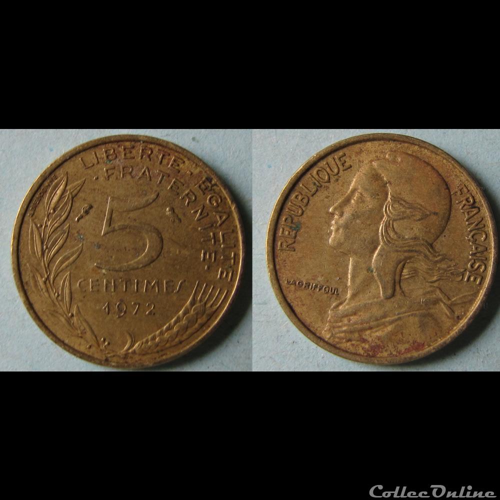 5 centimes MARIANNE 1972 monnaie france moderne 5 centimes marianne 1972