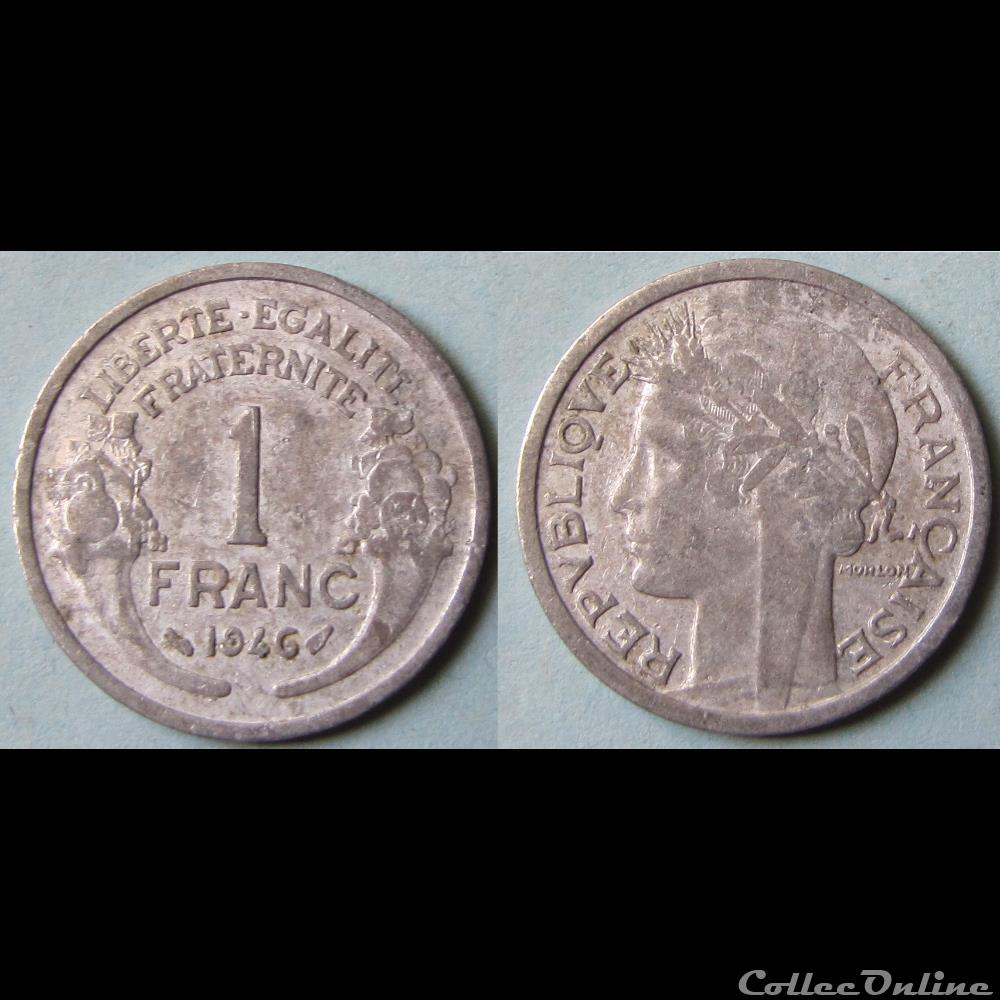 1 franc Morlon (légère) 1946 monnaie france moderne 1 franc morlon legere 1946