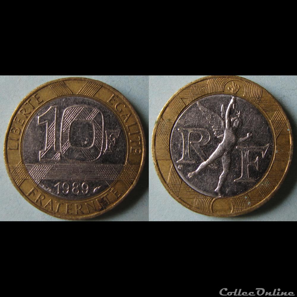 10 francs GENIE DE LA BASTILLE 1989 monnaie france moderne 10 francs genie de la bastille 1989