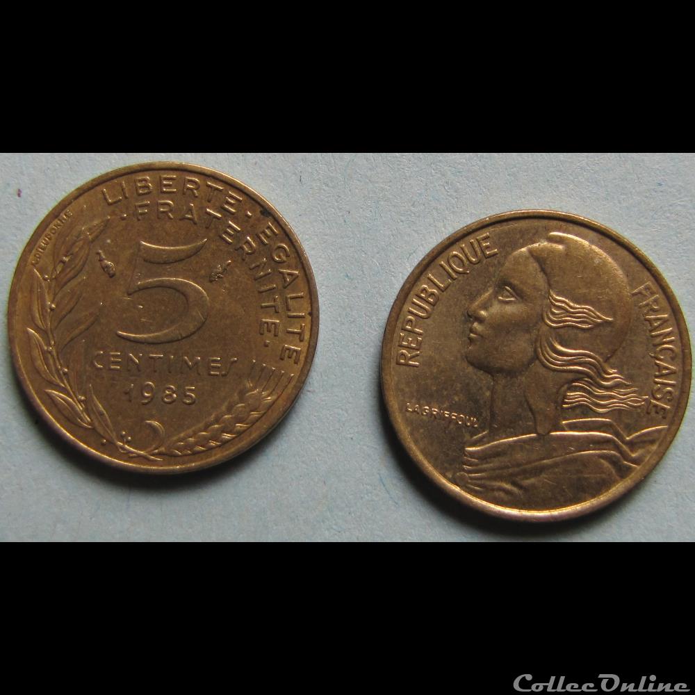 5 centimes MARIANNE 1985 monnaie france moderne 5 centimes marianne 1985